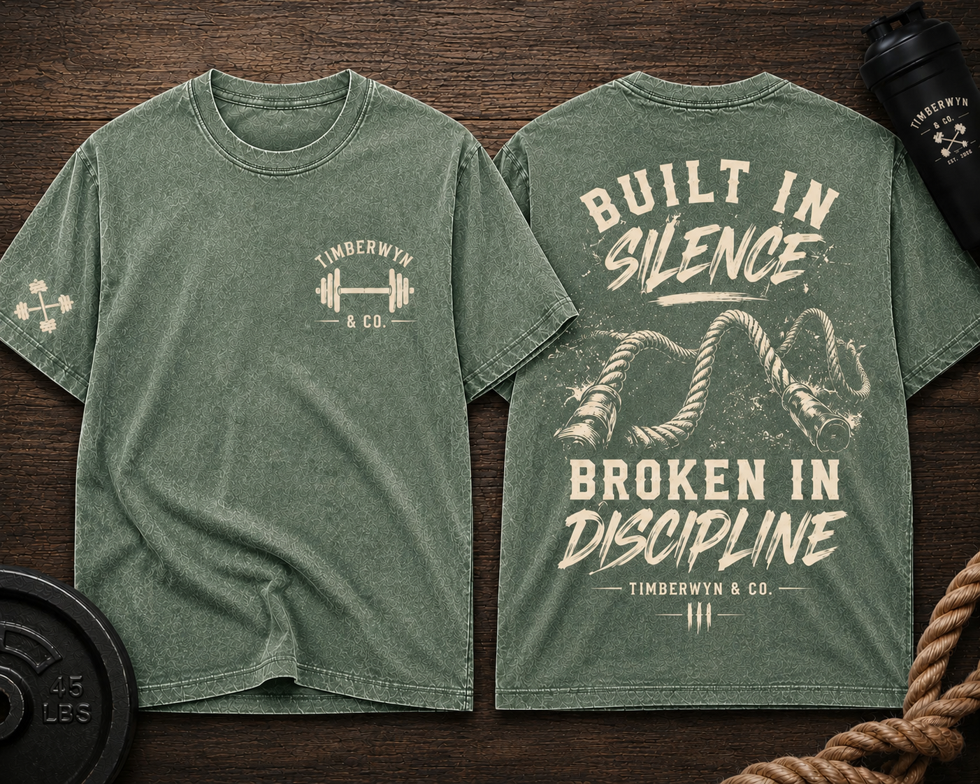 Built in Silence, Broken in Discipline Gym T-Shirt
