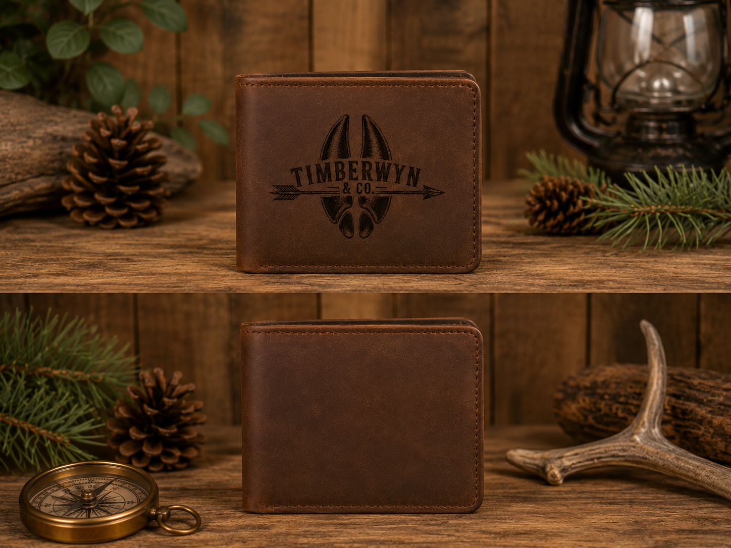 Signature Engraved Bifold Wallet