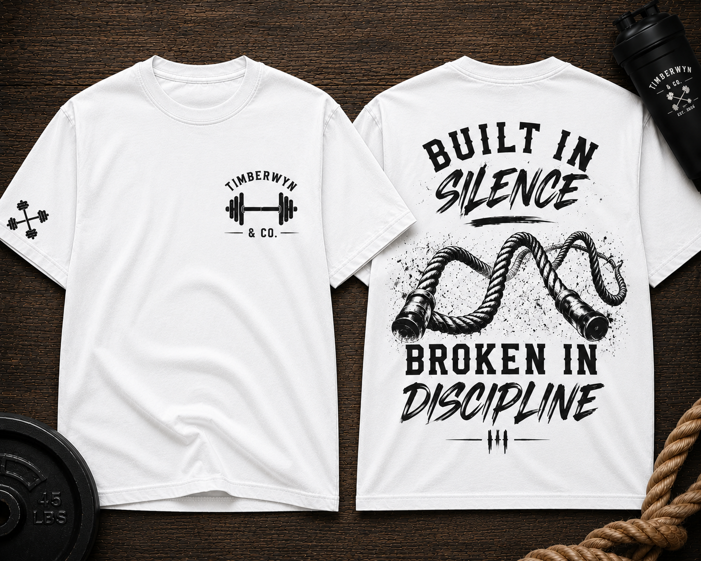 Built in Silence, Broken in Discipline Gym T-Shirt