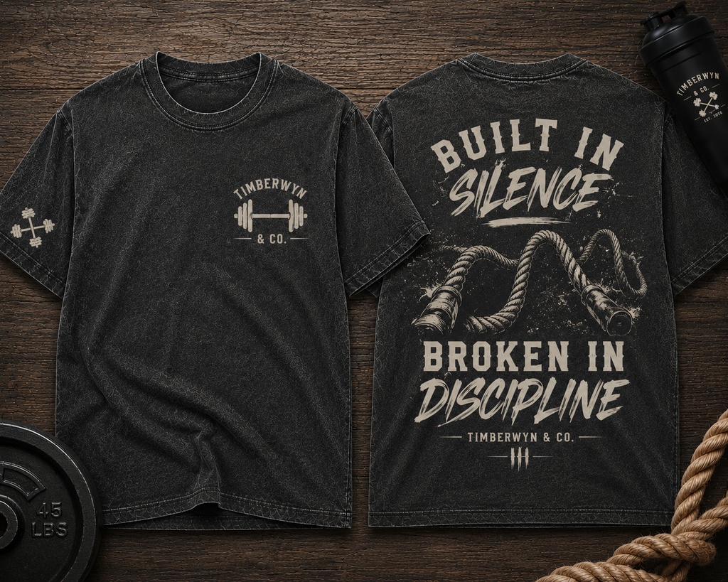 Built in Silence, Broken in Discipline Gym T-Shirt