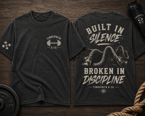Built in Silence, Broken in Discipline Gym T-Shirt